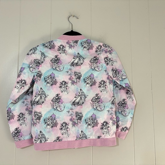 Walt Disney World Princess Water Colors Satin Light Weight Jacket Girls Size 7/8 - Picture 8 of 8